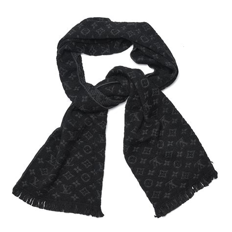 black checkered louis vuitton scarf|Louis Vuitton scarf women's black.